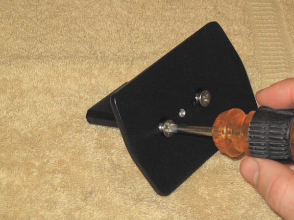Firmly tighten with screwdriver